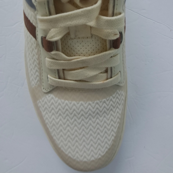 Men's Cream and Brown Cole 8.5 Med Sneakers B1 - Picture 5 of 12